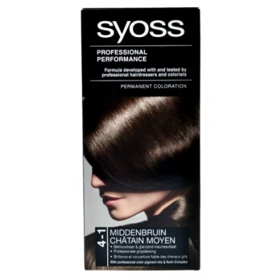 Afbeelding van Syoss Professional Haarverf 4 1 Middenbruin