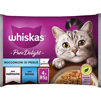 Afbeelding van Whiskas Natvoer voor volwassen katten selectie geleivis in zak 13x4x85g