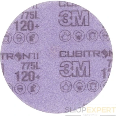Afbeelding van 3M Cubitron II Hookit Schijf 775L, 125 mm, Zonder Gaten, 120+
