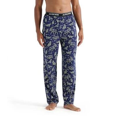 Afbeelding van Little Blue House Heren jersey broek pyjamabroek pyjama, dierensterrenbeelden, klein, Dierlijke sterrenbeelden, S