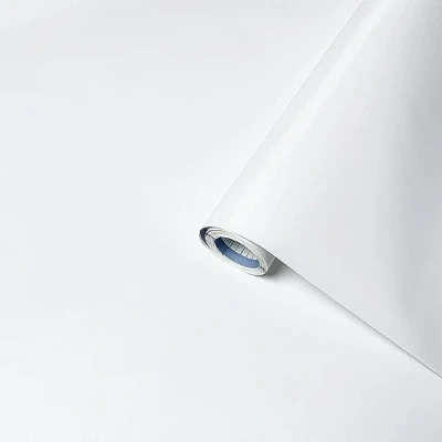 Afbeelding van Venilia Plakfolie uni mat wit decoratieve folie meubelfolie behang zelfklevende folie, PVC, zonder ftalaten, wit, 67,5cm x 2m, 160µm (dikte: 0,16mm), 53307