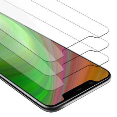Afbeelding van Cadorabo 3x Screenprotector geschikt voor Nokia 7.1 Beschermende Pantser Film in KRISTALHELDER Getemperd (Tempered) Display beschermend glas 9H hardheid met 3D Touch