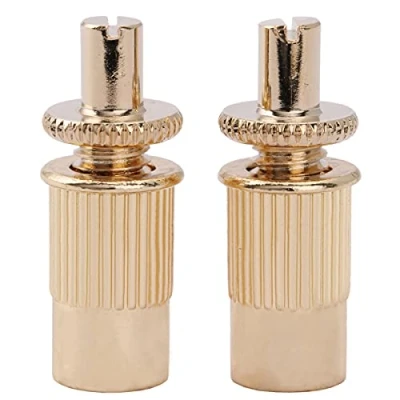 Afbeelding van Musiclily Pro M8 Metrische Nashville Tune O Matic Brug Studs and Inserts Bussen voor Import Les Paul stijl Elektrische Gitaar, Goud (Set van 2)