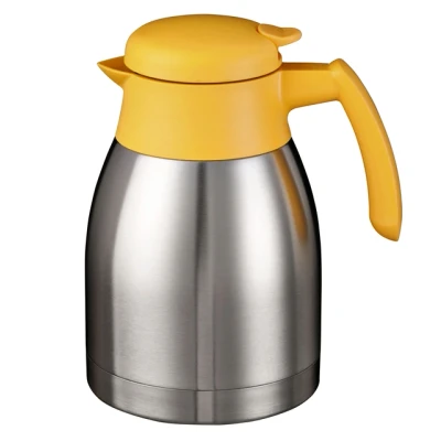Afbeelding van Thermoskan Bravilor dubbelwandig 1.5 liter RVS geel