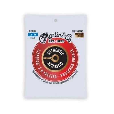 Afbeelding van Martin Strings MA550TPK3 Lifespan 2.0 Phosphor Bronze 3 Pack