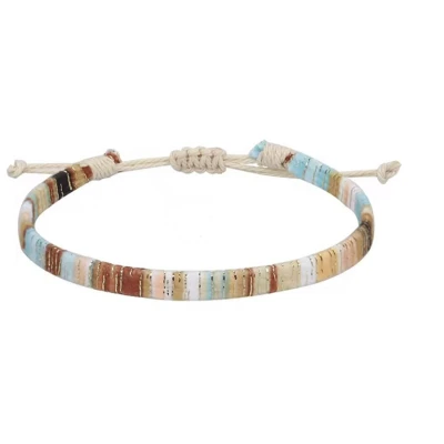 Afbeelding van Jomide Enkelbandje Bohemian Beige Touw 2