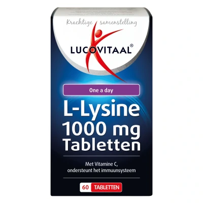Afbeelding van Lucovitaal L Lysine One a Day 1000mg 60 tabletten