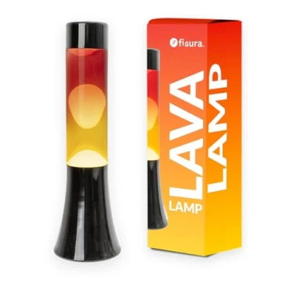 Afbeelding van Fisura Lavalamp Rood/Geel Gradient