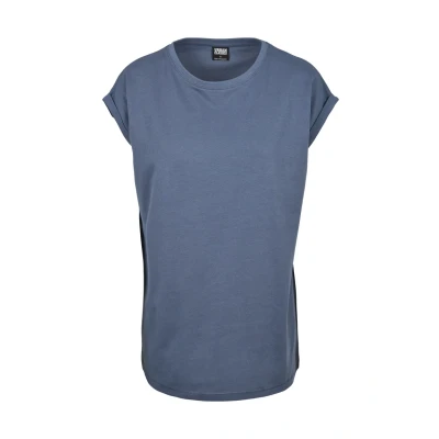 Afbeelding van Urban Classics Extended Shoulder Tshirt basic, Dames, Maat: Medium, Vintageblue