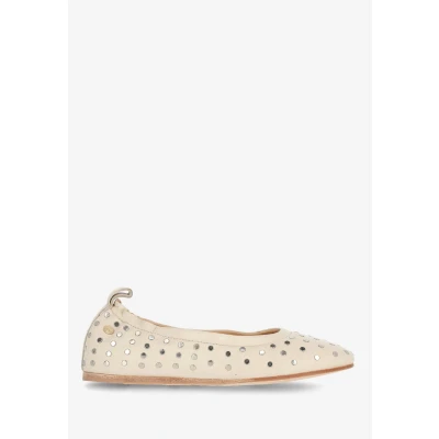 Afbeelding van Fred De La Bretoniere Ballerina Elodie Stud Beige Maat 38