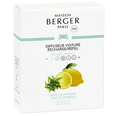 Afbeelding van Maison Berger Navulling voor autoparfum Zest of Verbena 2 Stuks