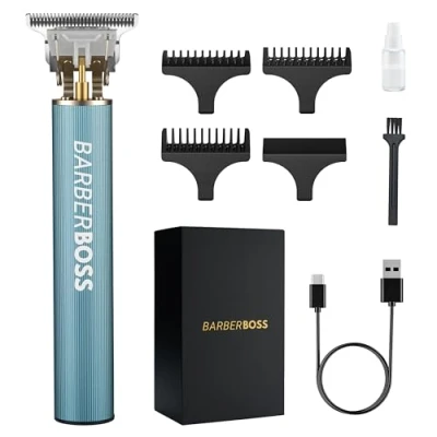Afbeelding van Barberboss Baardtrimmer Mannen Draadloze Tondeuse Mannen: Kapsel Clippers, Precisie Detail Trimmer QR 2077