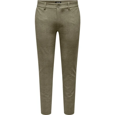 Afbeelding van Only &amp; Sons Onsmark Check Pants Broek, Heren, Maat: 28x34, Mermaid