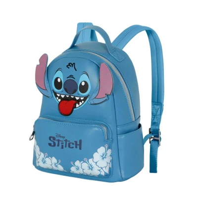 Afbeelding van Lilo en Stitch Tong Kleine modieuze rugzak, Blauw, 23 x 29 cm, inhoud 11 l, Eén maat, Mode Rugzak