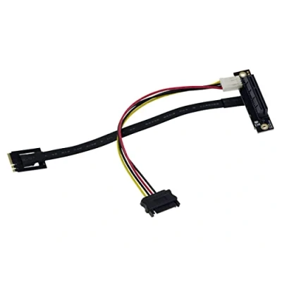Afbeelding van KALEA INFORMATIQUE PCIe Gen 3.0 4x riser adapter naar M2 E A Key poort. Lengte tafelkleed: 20 cm