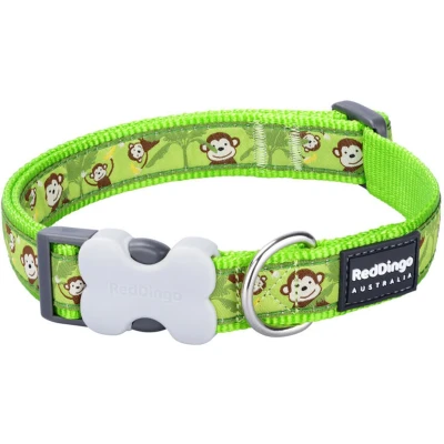 Afbeelding van Hondenhalsband Red Dingo STYLE MONKEY LIME GREEN 31 47 cm