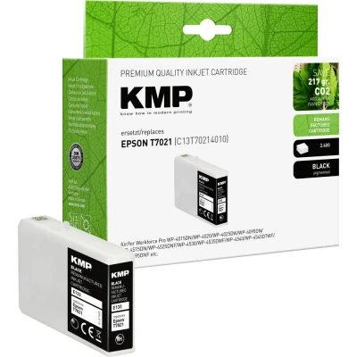 Afbeelding van KMP Inktcartridge vervangt Epson T7021 Compatibel Zwart E133 1620,4001