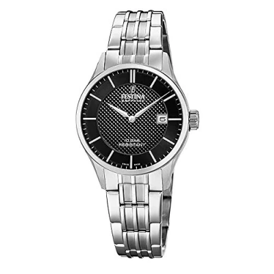 Afbeelding van Festina Uniseks analoog kwartshorloge voor volwassenen met roestvrij stalen armband F20006/4
