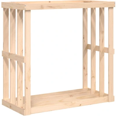 Afbeelding van vidaXL Houtblokhouder 108x52x106 cm massief grenenhout