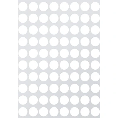 Afbeelding van Kleurcodering, etiketten, wit, 13 mm, ronde stickers, 1,3 cm, 1200 stuks Royal Green