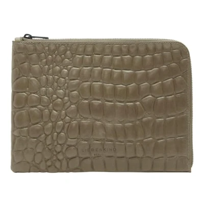 Afbeelding van LIEBESKIND BERLIN Tafelkleed Paper Bag Croco Tablet Case Salvia Lichtbruin