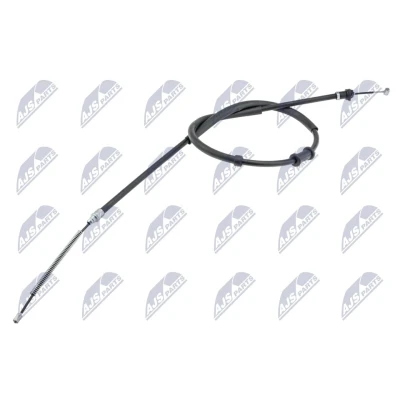 Afbeelding van NTY HLR FT 006 Handremkabel Rechts achter 1435, 1175mm Trommelrem FIAT: Panda III Hatchback (312, 319) 1.2, 1.3 D Multijet, 0.9, 0.9 Natural Power