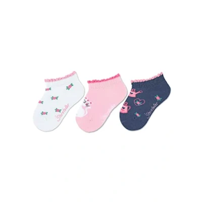 Afbeelding van Sterntaler Sneaker sokken 3 pack kat wit