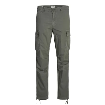 Afbeelding van Jack &amp; Jones Jpstace Jjtucker AMA NOOS Cargobroek, Heren, Maat: 32x32, Agave green
