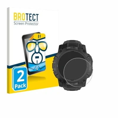 Afbeelding van BROTECT Screenprotector voor Garmin Instinct 3 Tactical AMOLED Edition (50 mm) Folie Beschermfolie transparant (2 Stuks)