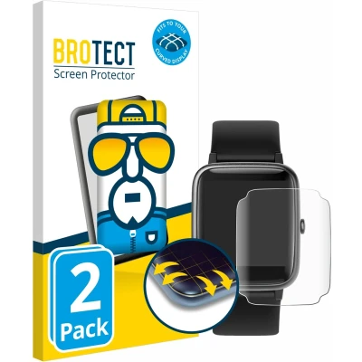 Afbeelding van BROTECT Screenprotector voor Fitpolo ID205L / H205L 1.3&quot; Folie Beschermfolie transparant volledig dekking (2 Stuks)