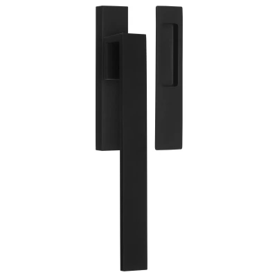 Afbeelding van RVS Hefschuifdeurbeslag set Bob Manders RIBBEN BM230 massieve mat zwart 304