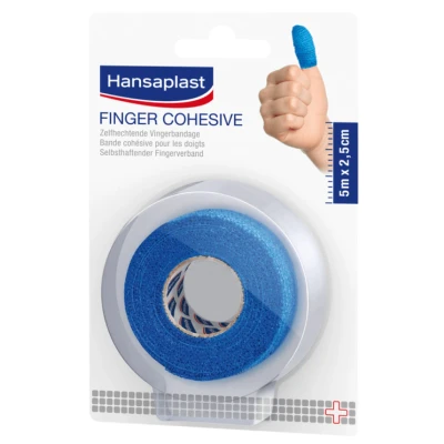 Afbeelding van Hansaplast Finger Cohesive Zelfhechtende Vingerbandage 5m x 2,5cm