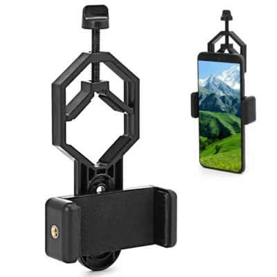 Afbeelding van QWORK® Telescooptelefoonadapter Universele mobiele telefoonhouder voor telescopen, monoculairs en verrekijkers