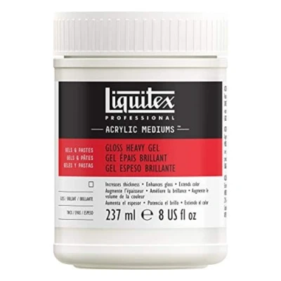 Afbeelding van Liquitex 5120 Professional glanzend zwaar gelmedium voor acrylverf, verhoogt de oppervlakteweerstand een olieverfachtige consistentie 237ml tube