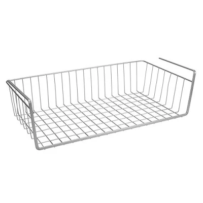 Afbeelding van Metaltex opbergmand Kanguro hangend 50 x 26 cm metaal zilver