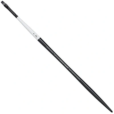 Afbeelding van Winsor &amp; Newton 5082002 Artists penseel, gemaakt van synthetisch haar voor acrylverf en olieverf, vormvast duurzaam Plat penseel lange Steel Nr. 1,