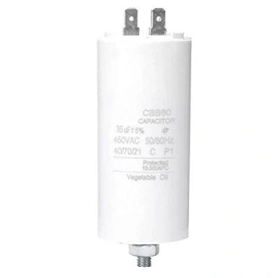 Afbeelding van CBB60 450V 35uf Motorstartcondensator Dunne film Run condensator met schroefmoer voor wasmachine en andere elektrische apparaten