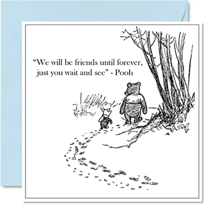 Afbeelding van Winnie de Poeh verjaardagskaarten voor mannen en vrouwen Mijn favoriete dag zoete gelukkige verjaardagskaart mama vader zus broer dochter oom tante Nan opa 145 mm x