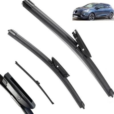 Afbeelding van Ruitenwisser Voor Achter Wisserbladen Compatibel met Renault Clio 4 2012 2019 Voorruit 26&quot;+14&quot;+10&quot; 2015 2016 2017 2018