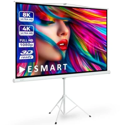 Afbeelding van ESMART Professioneel MISATI Driepootscherm 160 x 90 cm (72&quot;) 16:9 Home Cinema Projector Projectiescherm LCD LED