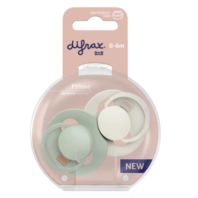 Afbeelding van Difrax LOVI Dynamische Fopspeen 0 tot 6 Maanden Lichtroze &amp; Lichtgroen 2 Stuks Gemakkelijk te Accepteren, BPA vrij, Hoogwaardige en Duurzame Siliconen