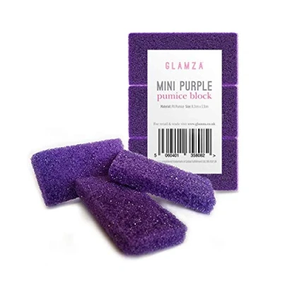 Afbeelding van Glamza Voet Puimsteen Spons Eelt Exfoliate Stone Harde Huid Verwijderen Pedicure Scrubber PACK van 4