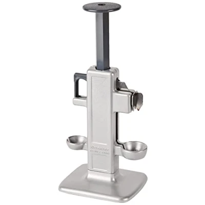 Afbeelding van Westmark kersen en pruimenontpitter, Retro design, Aluminium/kunststof, 10,6 x 8,3 23 cm Steinex Combi Zilver 4020RT60