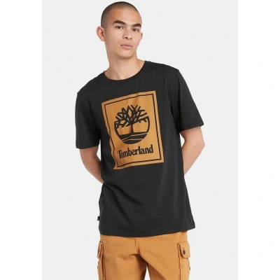 Afbeelding van Timberland Short Sleeve TEE Tshirt print, Heren, Maat: Large, Black wheat boot