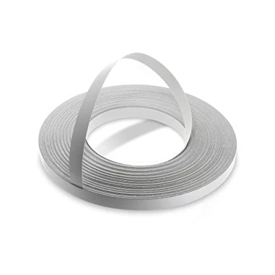 Afbeelding van WordPress® 15 mm Perel Grijs Melamine Voorgelijmd Fineer Kantenband Rol van 50 m Makkelijk Doe het Zelf op te Strijken Applicatie