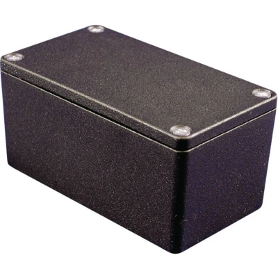 Afbeelding van Hammond Electronics 1550Z108BK Universele behuizing Aluminium Zwart 1 stuk(s)