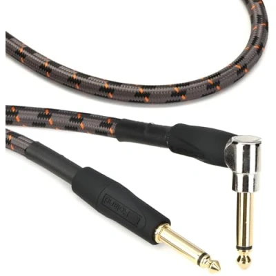 Afbeelding van Roland Ric G5A Instrument Kabel 5Ft 1.5M Hoek Recht Zwart