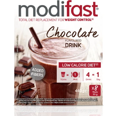 Afbeelding van 4x Modifast Intensive Milkshake Chocolade 8 x 55 gr