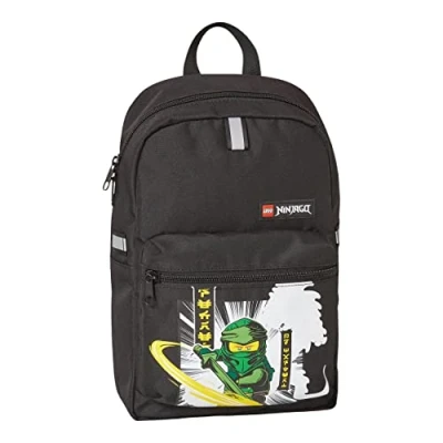 Afbeelding van LEGO® Jongens kleuterschoolrugzak LEGO®, Ninjago, Green 2023 M line lichte rugzak reflectoren aan alle kanten, Lego, Groen