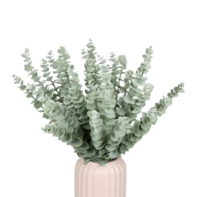 Afbeelding van Relaxdays eucalyptus nepplant set van 36 nep takken 42 cm kunstplant groen